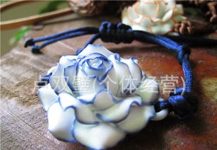 景德鎮(zhèn)陶瓷首飾 典雅月季手鏈手鐲的多色之選